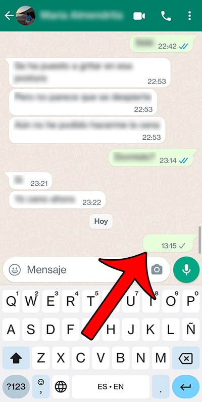 texto invisible por WhatsApp