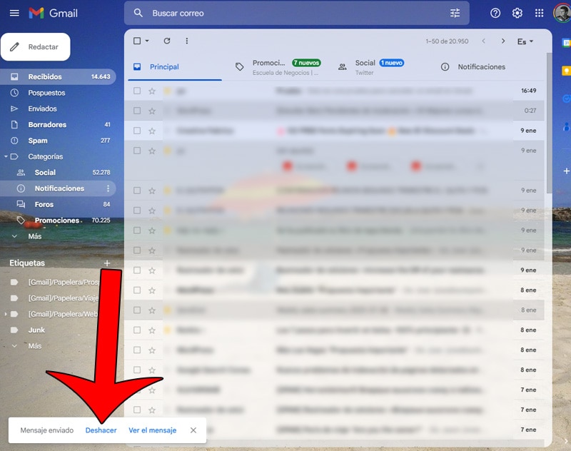 borrar correos enviados de gmail 2